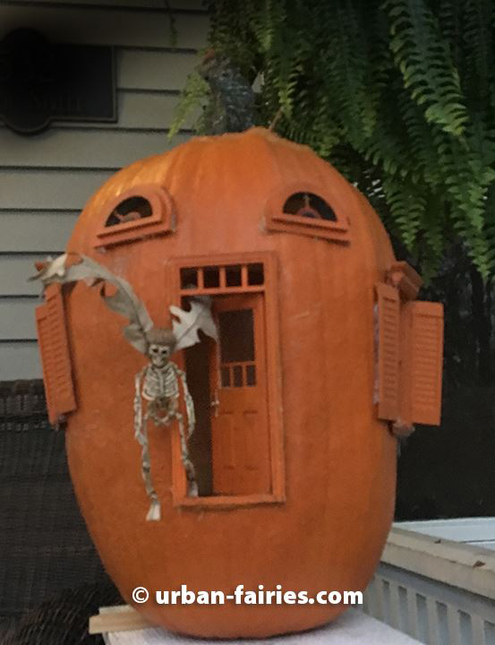 fairy door, Pumpkin, fairy jack-o-lantern, urban-fairies