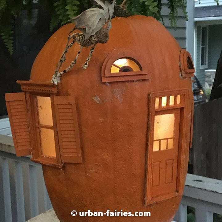 fairy door, Pumpkin, fairy jack-o-lantern, urban-fairies