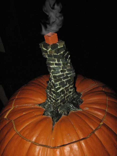 Urban Fairies, fairy doors, fairy door, Pumpkin, Jack-o-lantern, Halloween, fairy pumpkin cottage