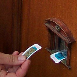 Urban Fairies, fairy doors, fairy door, Fairies, fairy doors of Ann Arbor, original fairy doors, fairy door The Ark, fairy ticket window