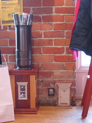 Urban Fairies, fairy doors, fairy door, Fairies, fairy doors of Ann Arbor, original fairy doors, fairy door sweetwaters, fairy door sweetwaters cafe inside